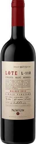 Norton Lote L-115 Lulunta,Bodega Norton , Malbec, 2015